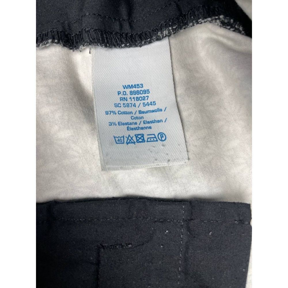 Boden Womens High Rise Trouser Pants Size 8 Long Black White - Picture 4 of 8